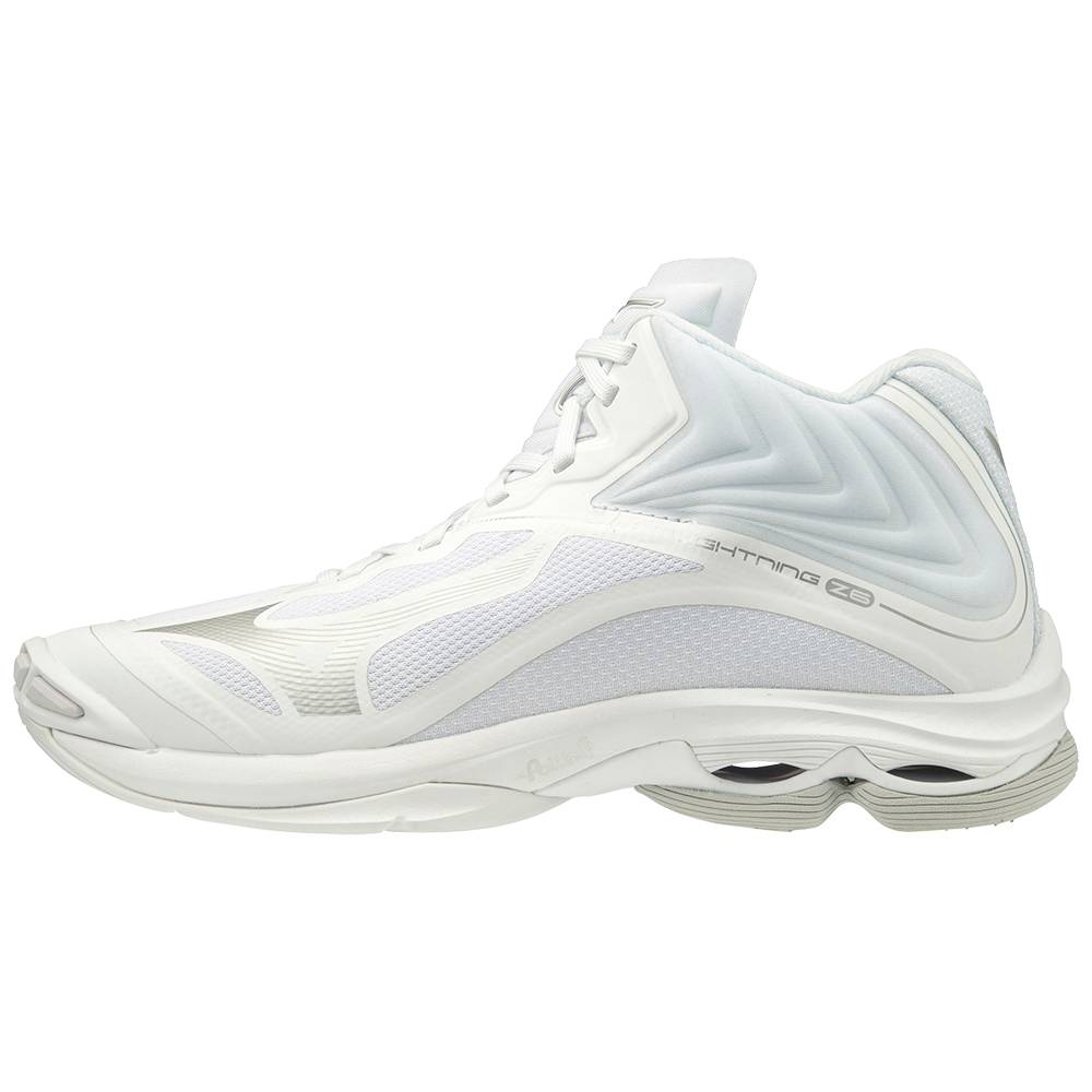 Mizuno Women's Wave Lightning Z6 Mid Volleyball Shoes White (430284-FIE)